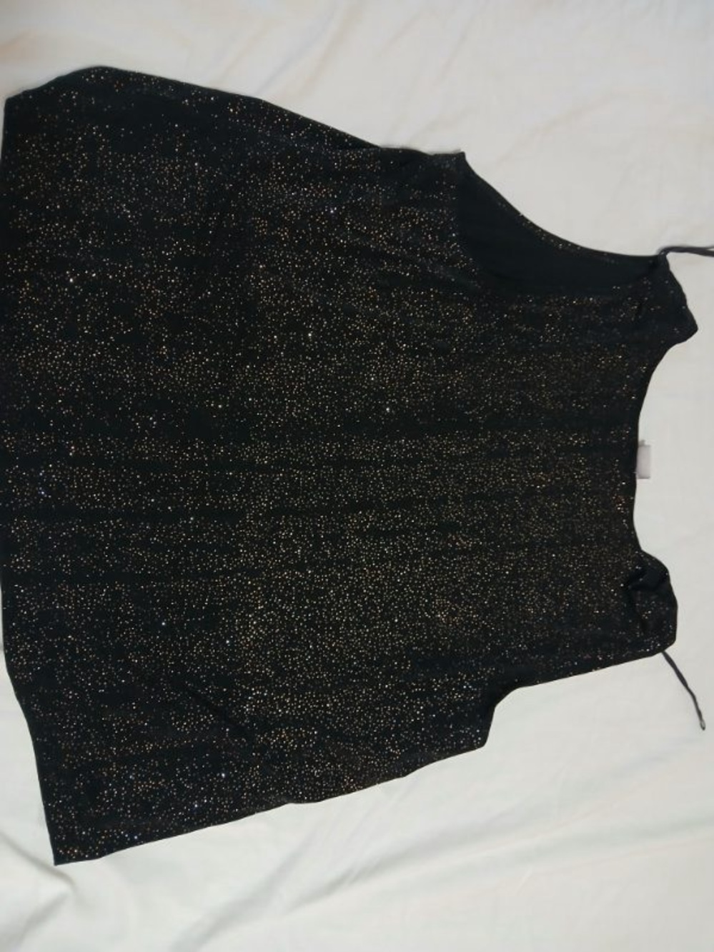 Women’s Black Glitter Camisole Tank Top